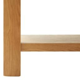 Berkfield Home Coffee Table 90x45x40 cm Solid Oak Wood in Brown - Size: 90 x 45 x 40 cm - thumbnail 6