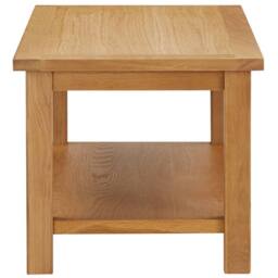 Berkfield Home Coffee Table 90x45x40 cm Solid Oak Wood in Brown - Size: 90 x 45 x 40 cm - thumbnail 3