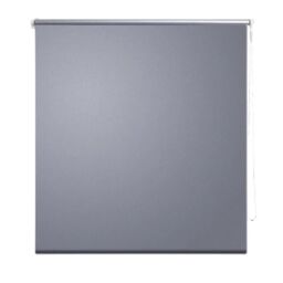 Berkfield Home Roller Blind Blackout 140 x 230 cm Grey - thumbnail 2