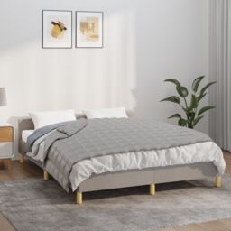 Berkfield Home Weighted Blanket Grey 140x200 cm Single 10 kg Fabric - thumbnail 1