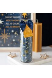 KDMD Starry Night Cinnamon & Blackberry Tube Candle in Teal - thumbnail 1