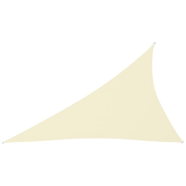 Berkfield Home Sunshade Sail Oxford Fabric Triangular 4x5x6.4 m Cream in Beige - image 1
