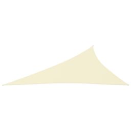 Berkfield Home Sunshade Sail Oxford Fabric Triangular 4x5x6.4 m Cream in Beige - thumbnail 2