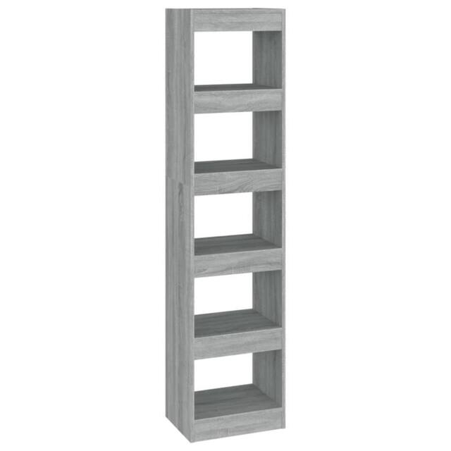 Berkfield Home Book Cabinet/Room Divider Grey Sonoma 40x30x166 cm - Size: 40 x 30 x 166 cm - image 1