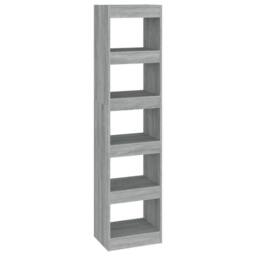 Berkfield Home Book Cabinet/Room Divider Grey Sonoma 40x30x166 cm - Size: 40 x 30 x 166 cm - thumbnail 1