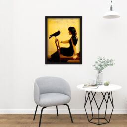 "Artery8 Wall Art Print Harry Willson Watrous The Chatterers 1913 Painting Large Framed Wall Décor Art in White - Size: W18"" x H24""" - thumbnail 2