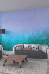 Origin Murals Ombre Gradient Wall Mural in Blue - Size: W350 cm x H280 cm - thumbnail 1