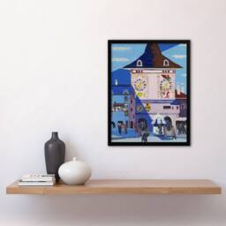 "Artery8 Bern with Belltower Ernst Ludwig Kirchner Framed Wall Art Print - Size: W12"" x H16""" - thumbnail 4