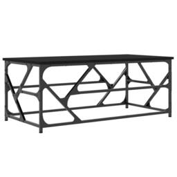 Berkfield Home Coffee Table Black 100x50x40 cm Engineered Wood - Size: 100 x 50 x 40 cm - thumbnail 6