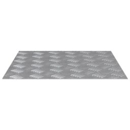 Berkfield Home Stair Treads Silver Metal 50 x 50 x 0.3 cm Metal Stair Treads - Size: Medium - thumbnail 3