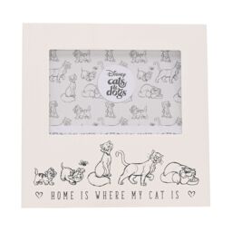 "Disney Cats & Dogs Photo Frame Home Is Where My Cat Is 6"" x 4"" in White" - thumbnail 2