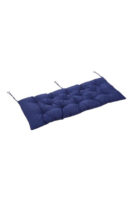 Living and Home 120cm W x 50cm D Waterproof Bench Seat Cushion in Navy - Size: 120 cm W x 50 cm D