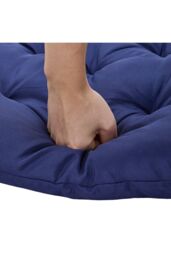Living and Home 120cm W x 50cm D Waterproof Bench Seat Cushion in Navy - Size: 120 cm W x 50 cm D - thumbnail 4
