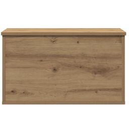 Berkfield Home Storage Box with Lid Artisan Oak 60x35x35 cm Engineered Wood in Brown - Size: 60 x 35 x 35 cm - thumbnail 7