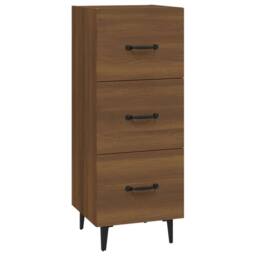 Berkfield Home Sideboard Brown oak 34.5x34x90 cm Engineered Wood - thumbnail 3