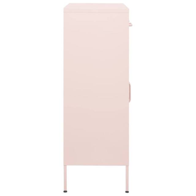 Berkfield Home Storage Cabinet Pink 80x35x101.5 cm Steel - image 1