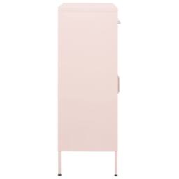 Berkfield Home Storage Cabinet Pink 80x35x101.5 cm Steel