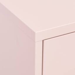Berkfield Home Storage Cabinet Pink 80x35x101.5 cm Steel - thumbnail 8