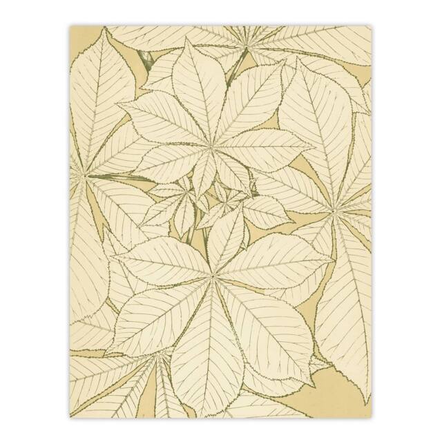 "Artery8 Leaves From Nature No 1 Botanical Jones Vintage Wall Art Print Poster in Beige - Size: W18"" x H24""" - image 1