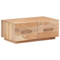 Berkfield Home Decorative Coffee Table 90x50x35 cm Solid Reclaimed Wood in Brown - Size: 90 x 50 x 35 cm - thumbnail 8