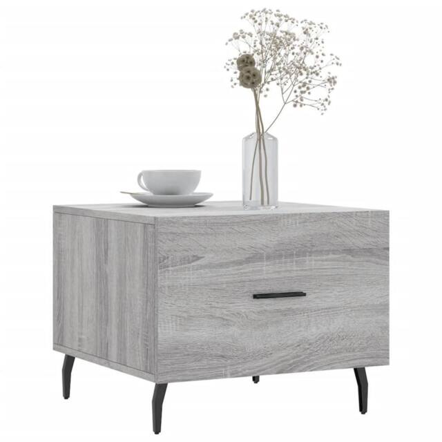 Berkfield Home Decorative Coffee Table Grey Sonoma 50x50x40 cm Engineered Wood - Size: 50 x 50 x 40 cm - image 1