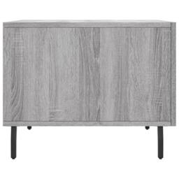 Berkfield Home Decorative Coffee Table Grey Sonoma 50x50x40 cm Engineered Wood - Size: 50 x 50 x 40 cm - thumbnail 7