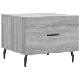 Berkfield Home Decorative Coffee Table Grey Sonoma 50x50x40 cm Engineered Wood - Size: 50 x 50 x 40 cm - thumbnail 3