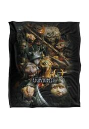 Jim Henson Labyrinth Gaggle of Goblins Silky Touch Super Soft Throw Blanket 152 X 127 cm in White - thumbnail 1