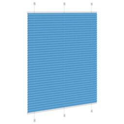 Berkfield Home Pleated Blind Blue 110x150 cm Fabric Width 109.4 cm Polyester - thumbnail 4