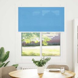 Berkfield Home Pleated Blind Blue 110x150 cm Fabric Width 109.4 cm Polyester - thumbnail 2