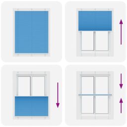Berkfield Home Pleated Blind Blue 110x150 cm Fabric Width 109.4 cm Polyester - thumbnail 5