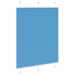 Berkfield Home Pleated Blind Blue 110x150 cm Fabric Width 109.4 cm Polyester - thumbnail 3