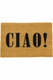 Artsy Mats Ciao Doormat - Regular 60x40cm in Black - Size: 40 cm x 60 cm - thumbnail 1