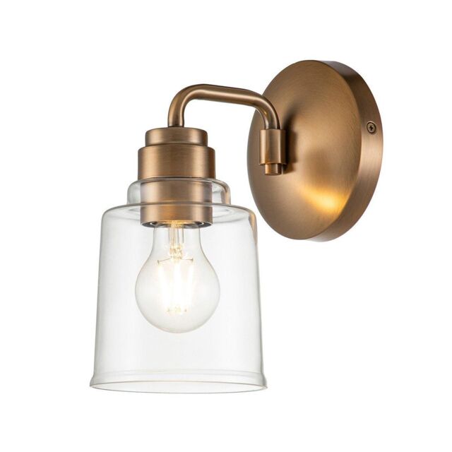 Netlighting Kichler Aivian Dome Wall Lamp Weathered Brass in Yellow - image 1