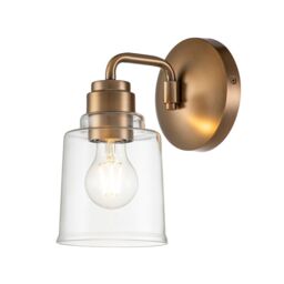 Netlighting Kichler Aivian Dome Wall Lamp Weathered Brass in Yellow - thumbnail 1