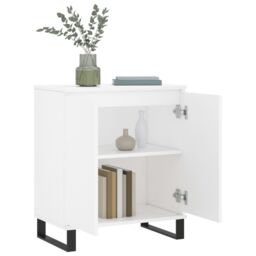 Berkfield Home Sideboard White 60x35x70 cm Engineered Wood - Size: 60 x 35 x 70 cm - thumbnail 4