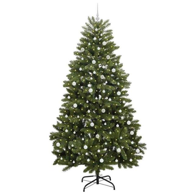 Berkfield Home Elegant Artificial Christmas Tree with Stand Green 240 cm PVC and - image 1