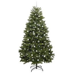 Berkfield Home Elegant Artificial Christmas Tree with Stand Green 240 cm PVC and - thumbnail 4