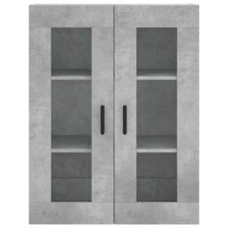 Berkfield Home Wall Mounted Cabinet Concrete Grey 69.5x34x90 cm - thumbnail 6