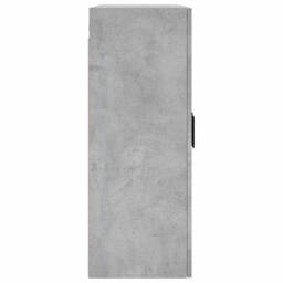 Berkfield Home Wall Mounted Cabinet Concrete Grey 69.5x34x90 cm - thumbnail 8