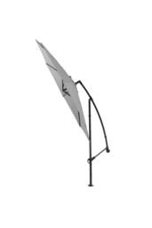 Garden Sanctuary Large 3m Patio Parasol Garden Umbrella for Sunshade & Rainwith Cross & Fillable Base in Light Grey - thumbnail 5