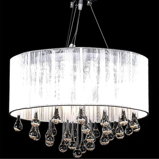 Berkfield Home Chandelier with 85 Crystals White - image 1