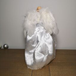 Samuel Alexander 30cm Premier Christmas Tree Topper Angel Decoration in White & Silver - thumbnail 4
