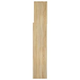 Berkfield Home Headboard Cabinet Sonoma Oak 160x19x103.5 cm in Brown - thumbnail 6