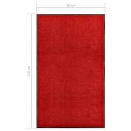 Berkfield Home Pliable Doormat Washable Red 90x150 cm - thumbnail 6