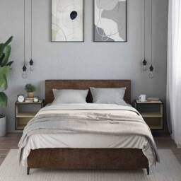 Berkfield Home Durable Wall-mounted Bedside Cabinets 2 pcs Sonoma Oak 40x31x39.5 cm in Light Tan - thumbnail 4