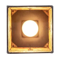 Happy Homewares Orange Amber Toned Tiffany Stained Glass Lamp with Dragonfly Decor - thumbnail 5
