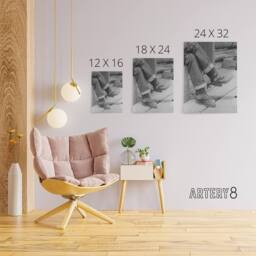 "Artery8 Russell Lee Boots & Spurs Vintage Photograph Canvas Wall Art Print in Grey - Size: W12"" x H16""" - thumbnail 4