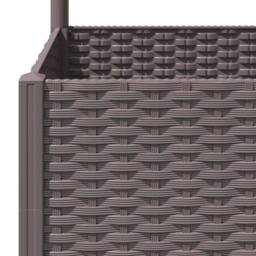 Berkfield Home Garden Planter with Trellis Brown 80x40x136 cm PP - Size: 80 x 40 x 136 cm - thumbnail 7