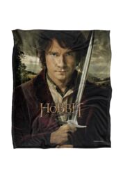 Warner Brothers The Hobbit Unexpected Journey Officially Licensed Silky Touch Super Soft Throw Blanket 152 x 127 cm in White